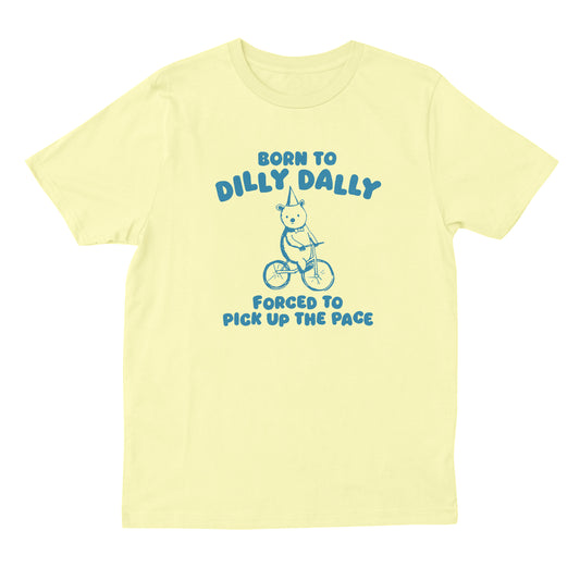 Dilly Dally T-shirt - Butter Yellow