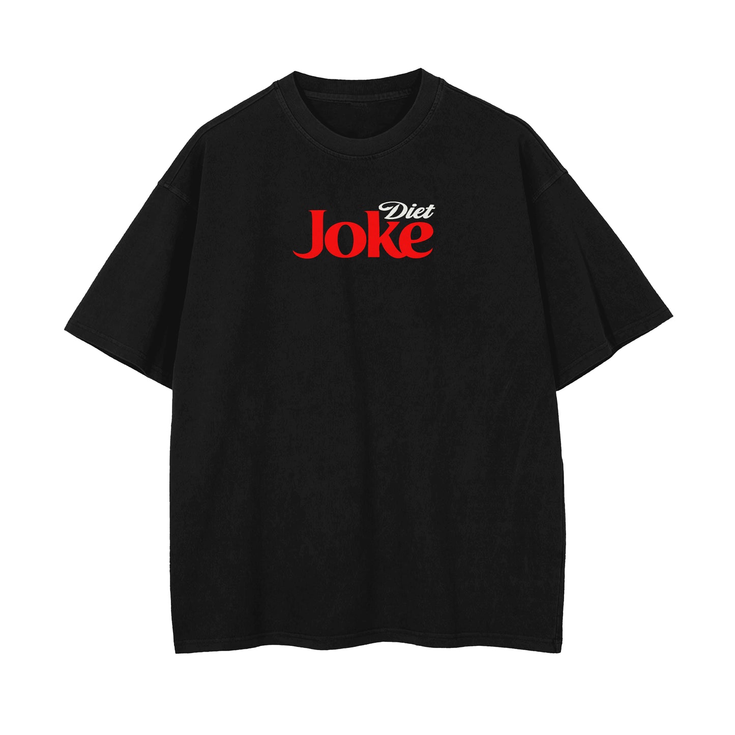 Diet Joke Oversized T-shirt - Black