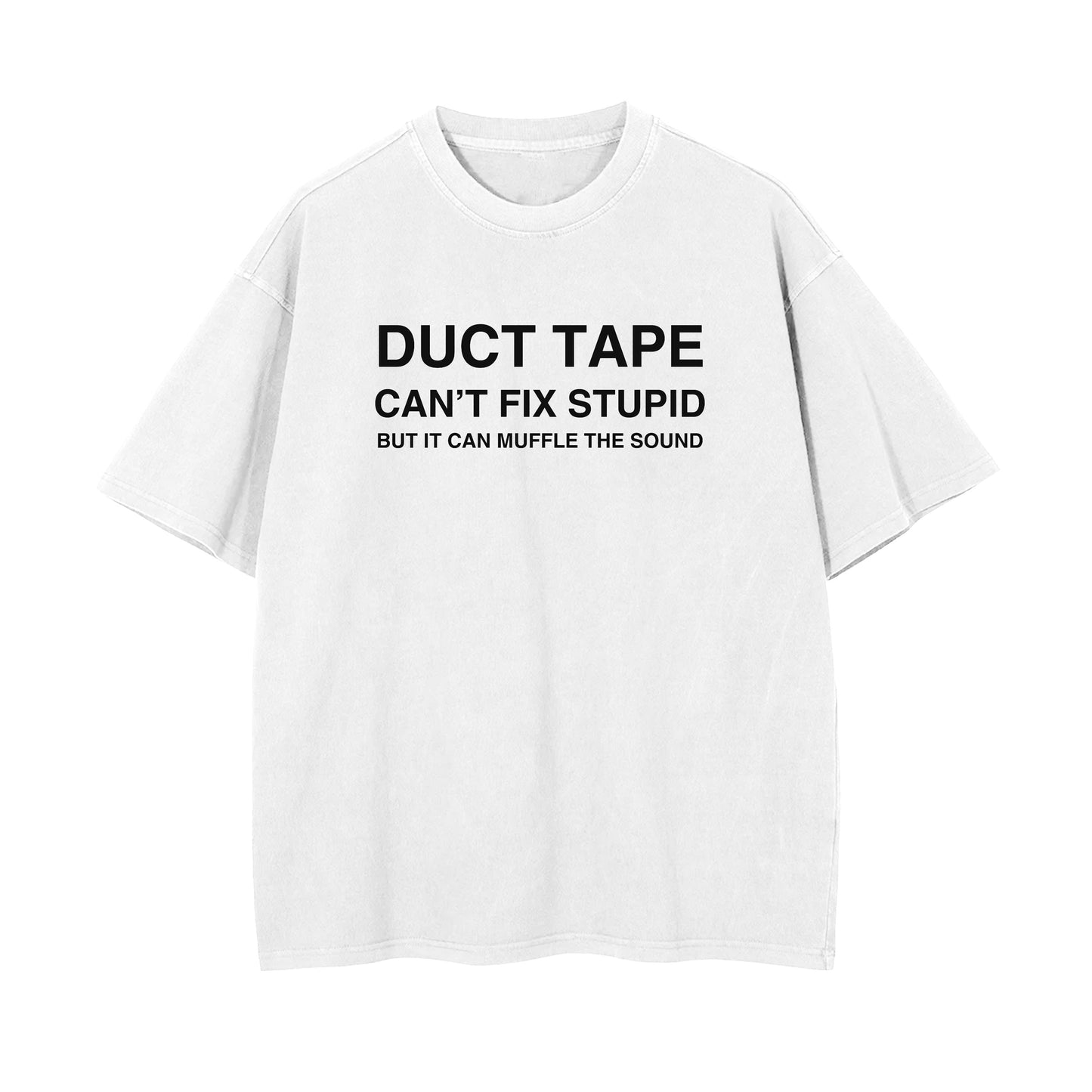 Duct Tape Oversized T-shirt - White