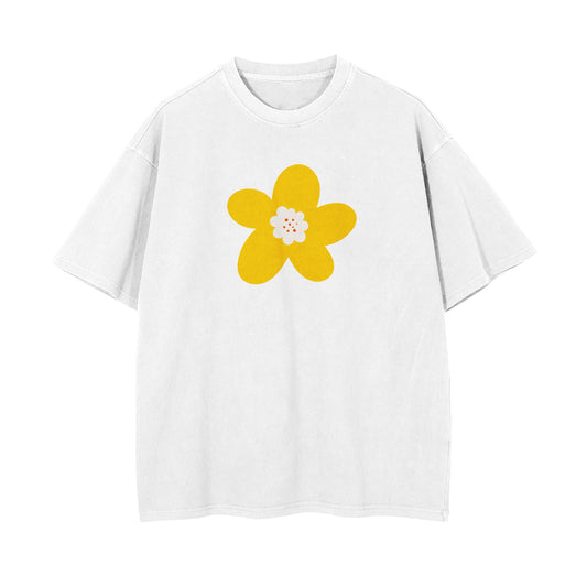 Groovy Flower Oversized T-Shirt