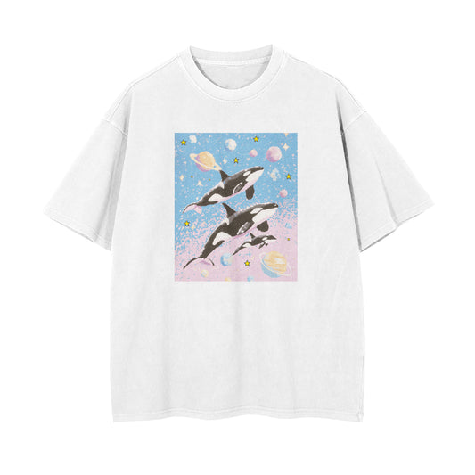 Space Orcas Oversized T-shirt