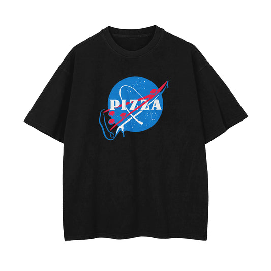 Pizza Oversized T-shirt - black