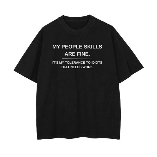 People Skills Oversized T-shirt