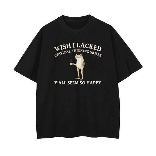 Critical Thinking Skills Oversized T-shirt