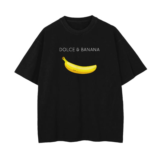 Dolce & Banana Oversized T-shirt - Black