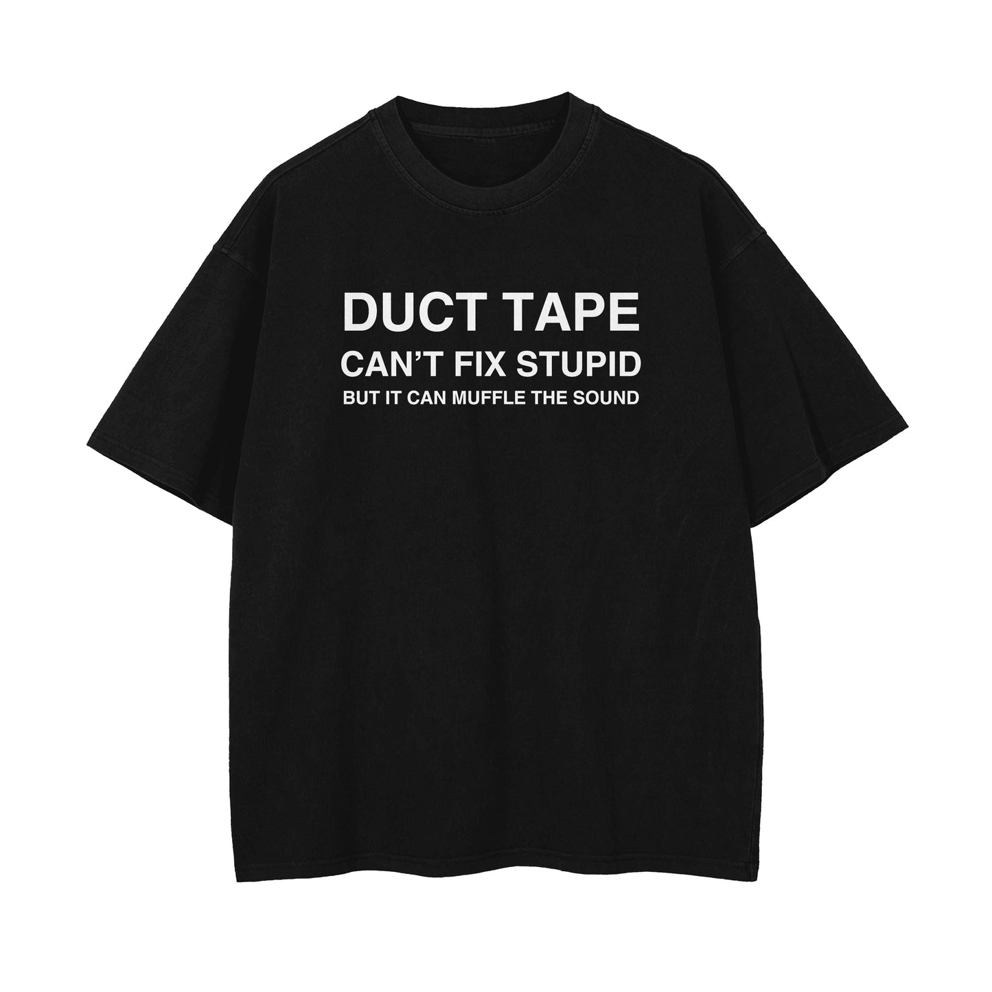 Duct Tape Oversized T-shirt - Black
