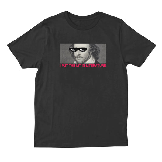 shakespeare t shirt black