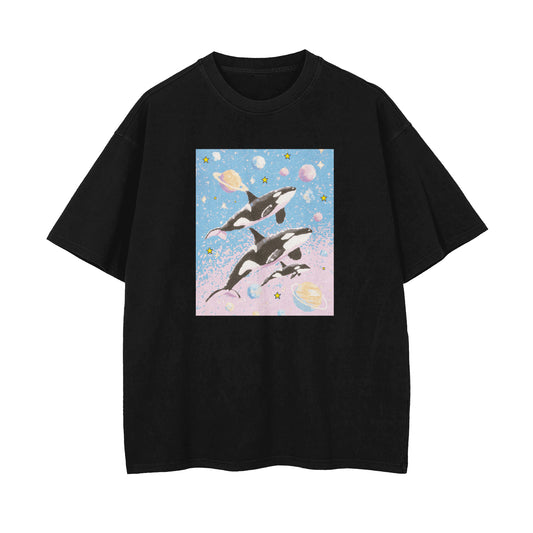 Space Orcas Oversized T-shirt