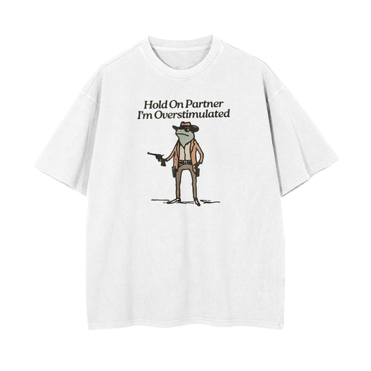 Overstimulated Oversized T-shirt - White