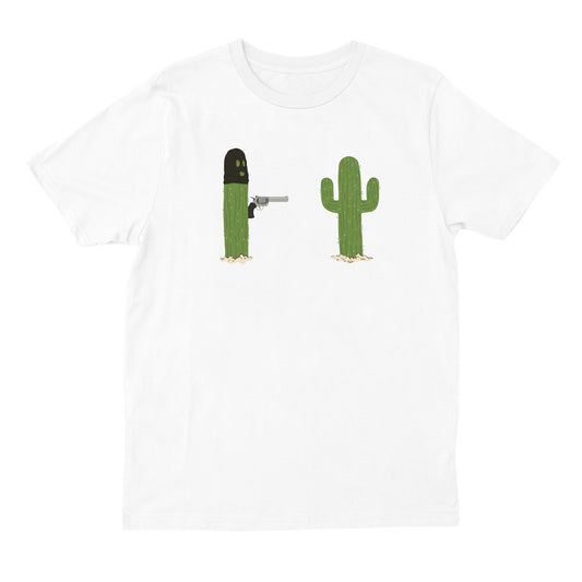 cacti hands up t shirt - white