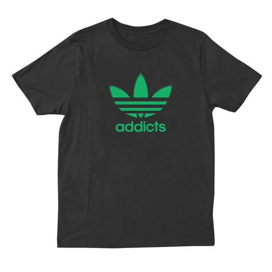 weed t shirt - black