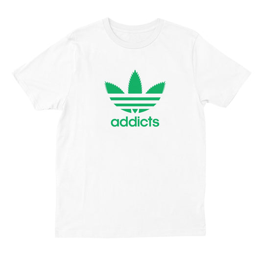 weed t shirt - white