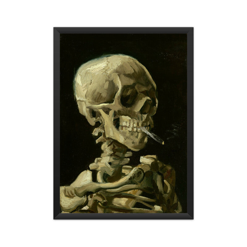skull with cigarette poster