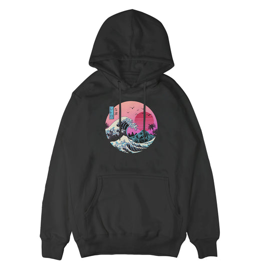 Great Wave Off Kanagawa Retro Hoodie