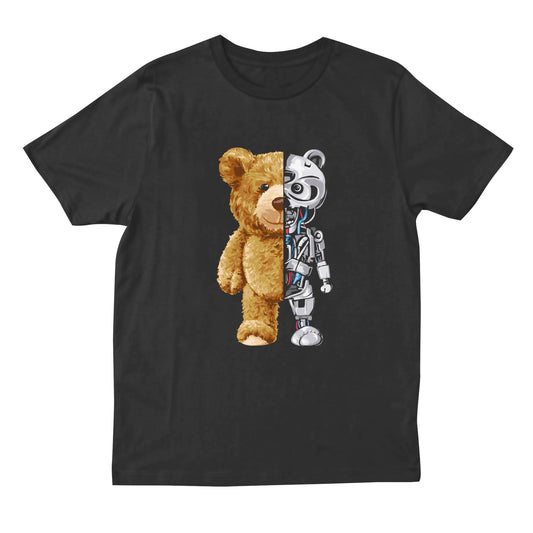 robotic teddy t shirt