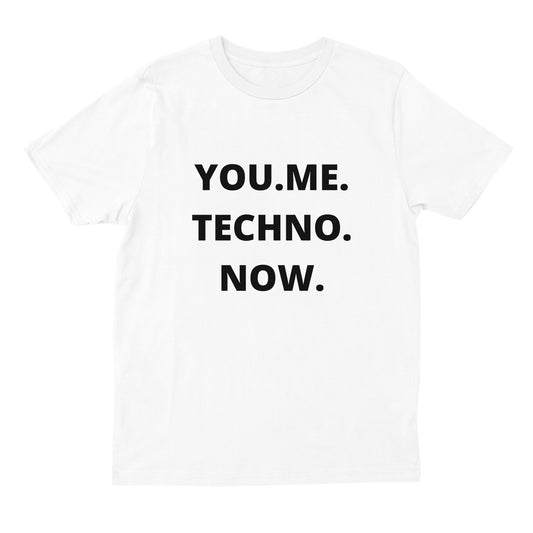 techno t shirt - white