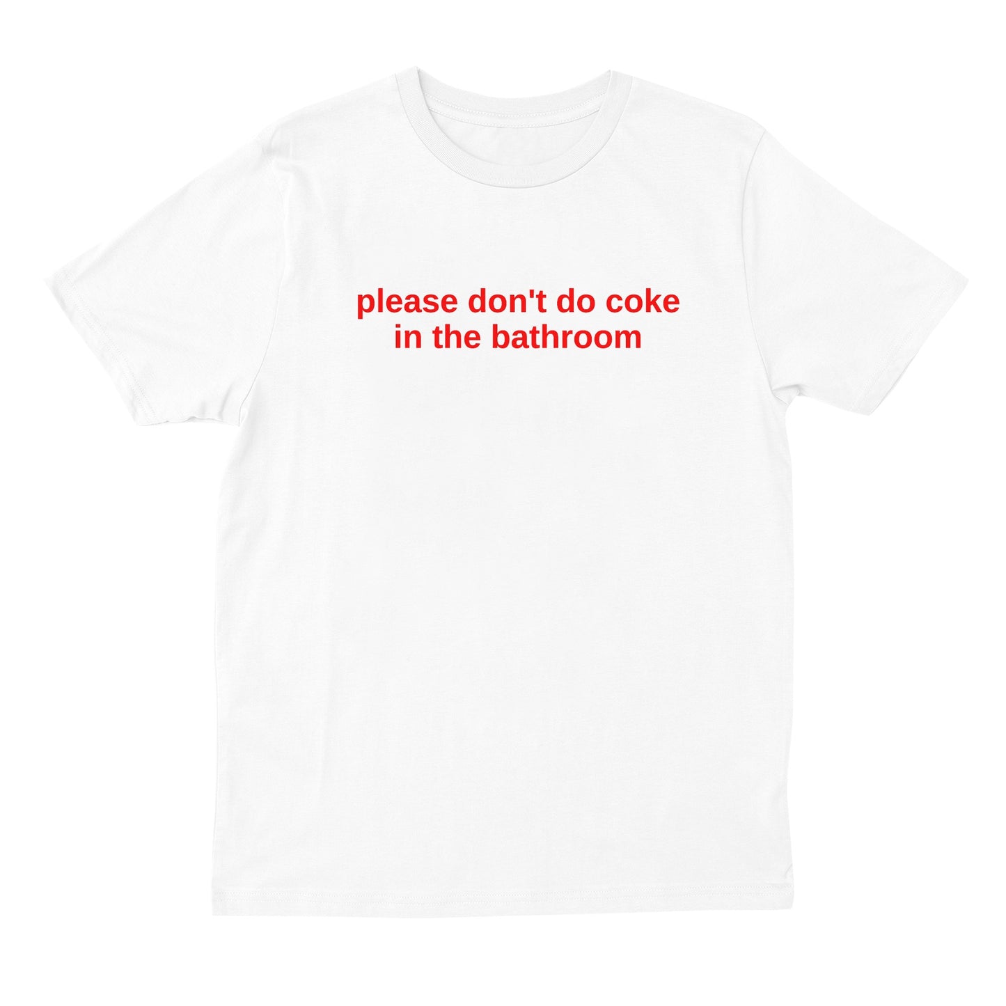 Please Don't Do Coke in The Bathroom T-shirt